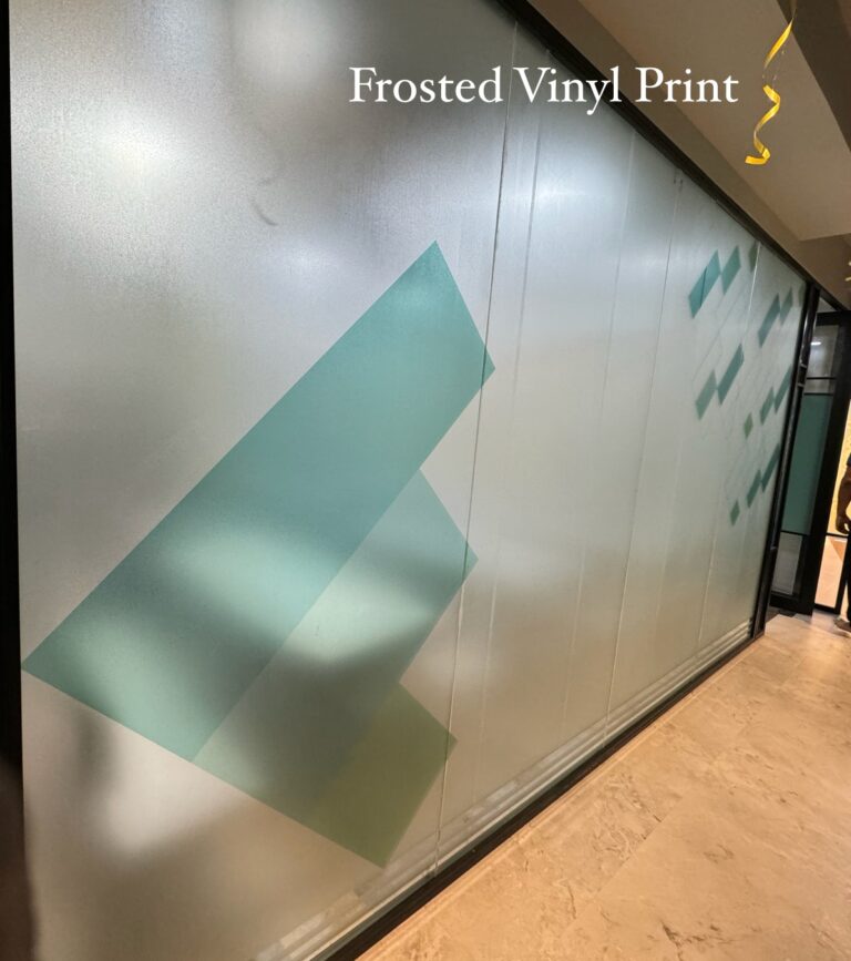 frosted vinyl print